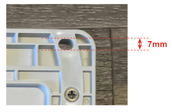 Module mounting-hole offset dimension
