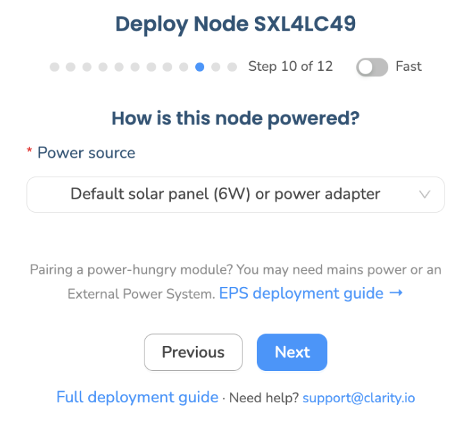 Wizard step 10: how is this node powered